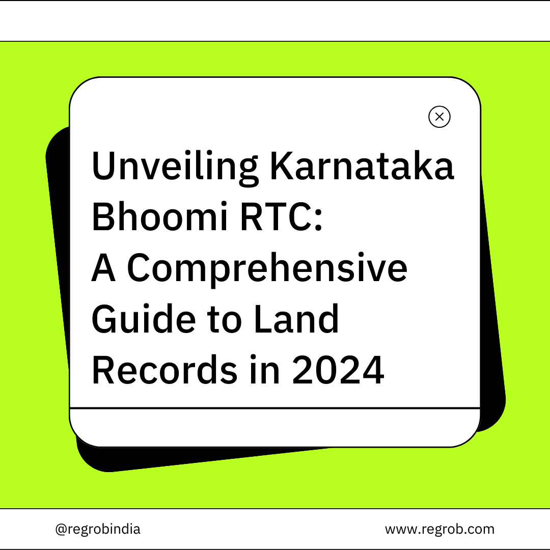 Unveiling Karnataka Bhoomi RTC A Comprehensive Guide to Land Records