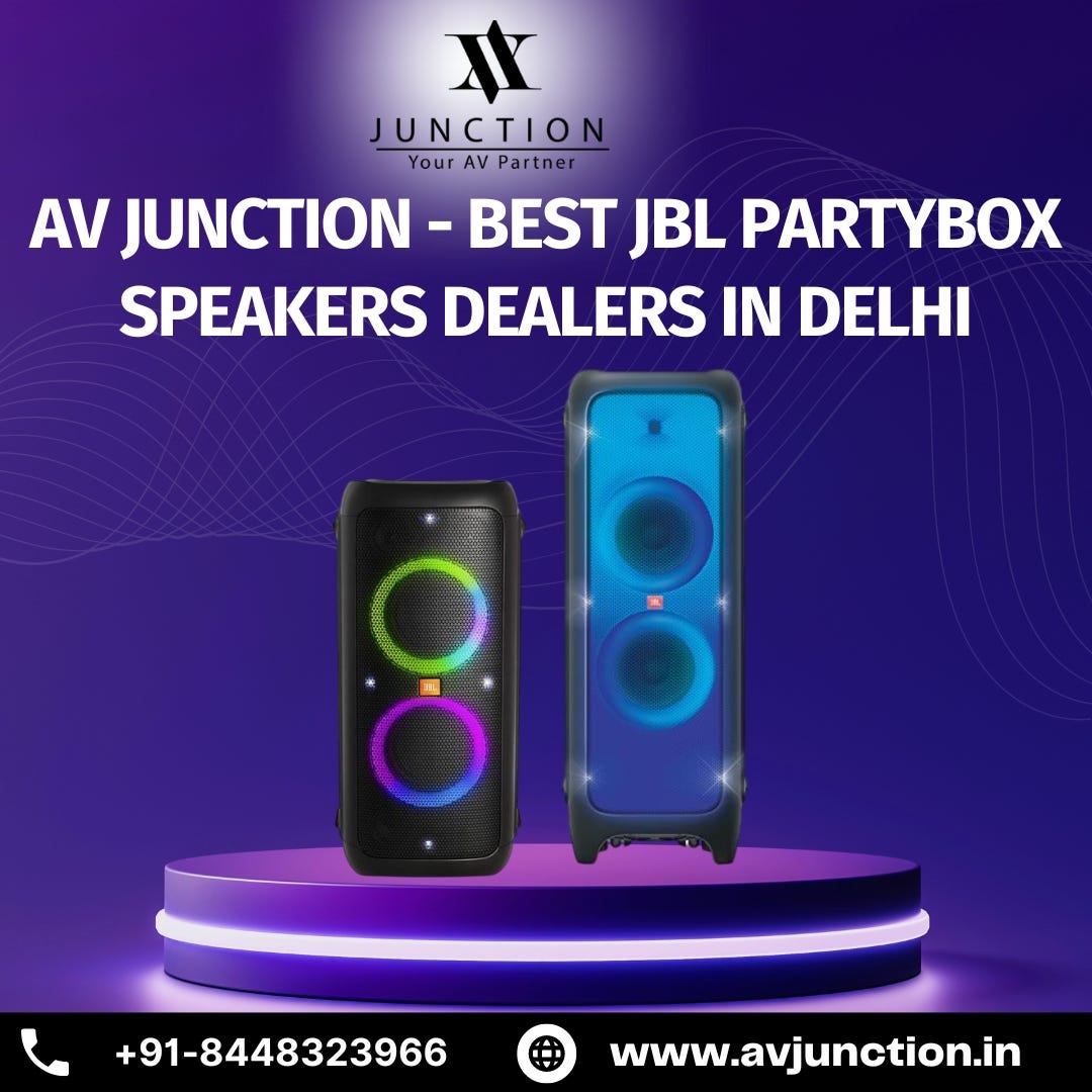 AV Junction — Best JBL Partybox Speakers Dealers in Delhi AV Junction Medium