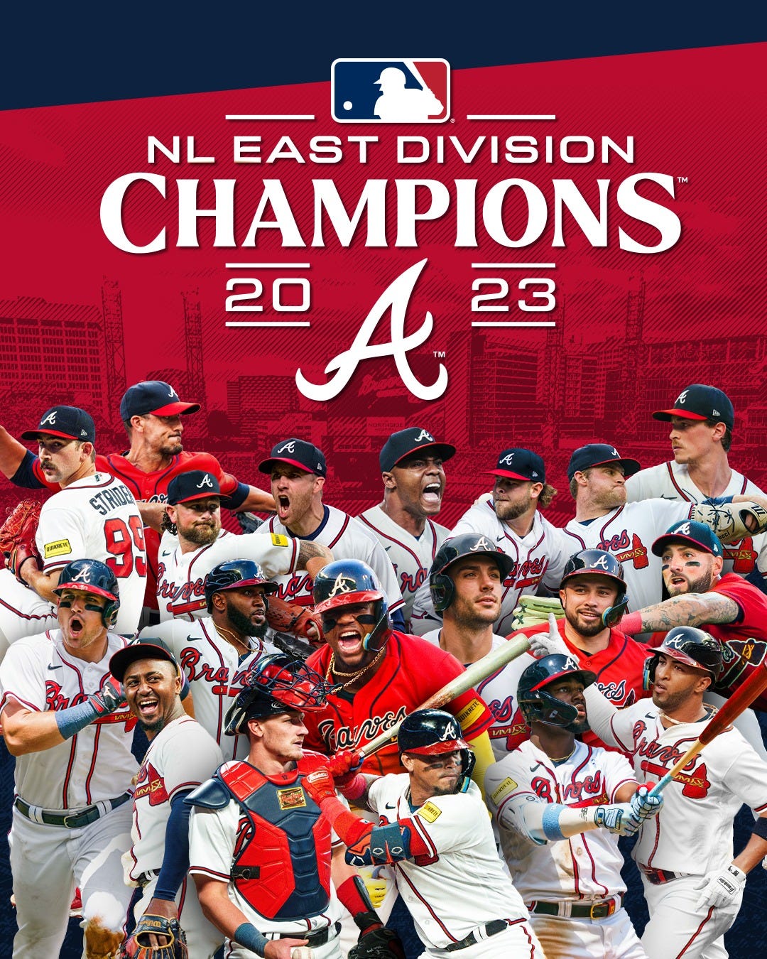 Atlanta Braves 2023 National League East Champions - Winzir