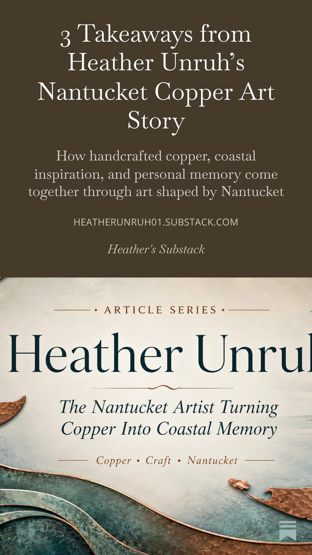 What Makes Copper the Perfect Medium for Heather Unruh’s Island-Inspired Art?