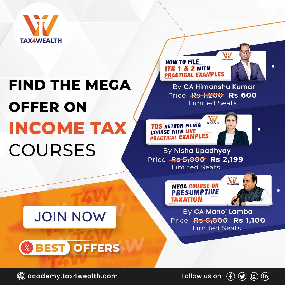 Get Income Tax Courses Online | Academy Tax4wealth - Rekha Verma - Medium