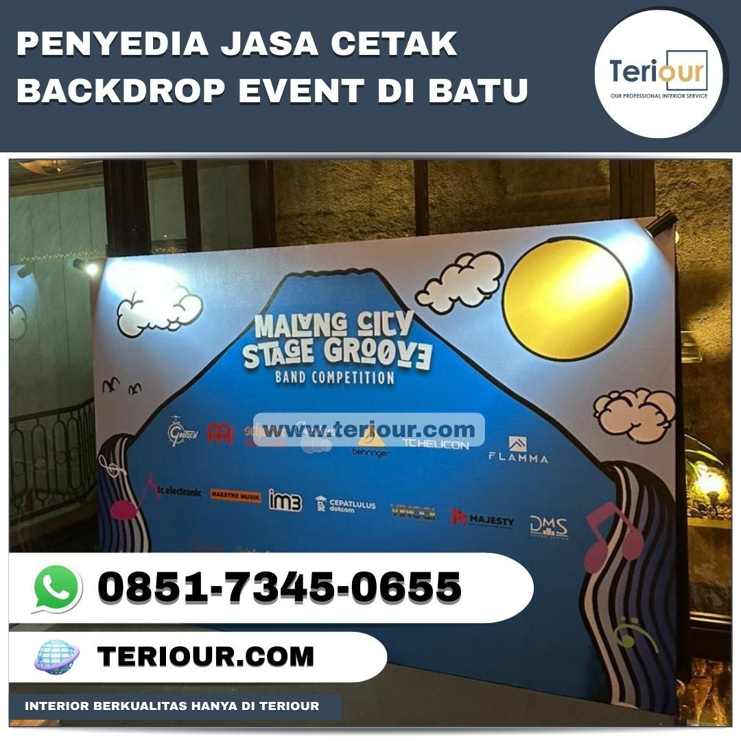 PENYEDIA JASA CETAK BACKDROP EVENT DI BATU