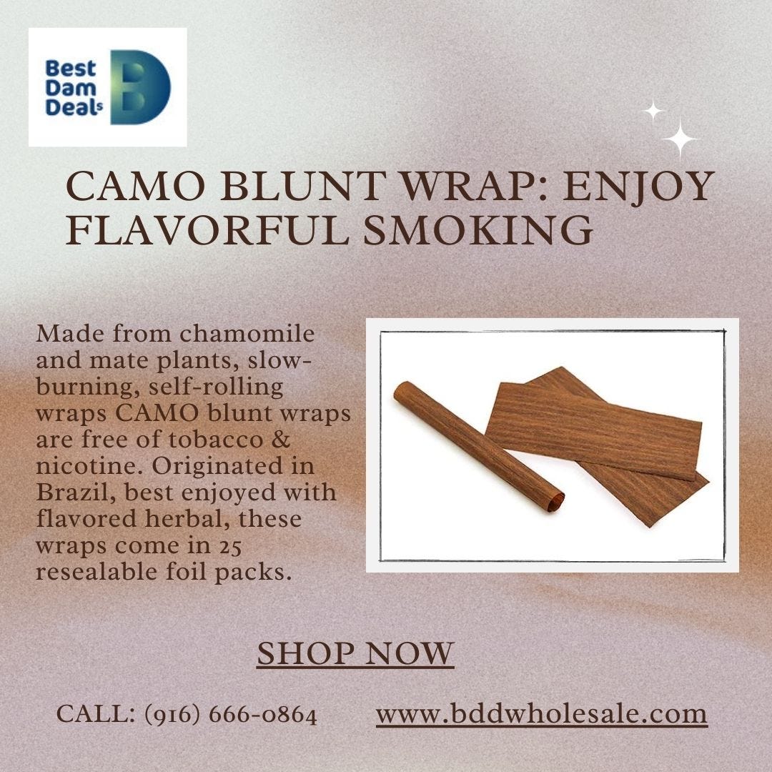 CAMO blunt wrap Enjoy Flavorful Smoking BDD Wholesale Medium