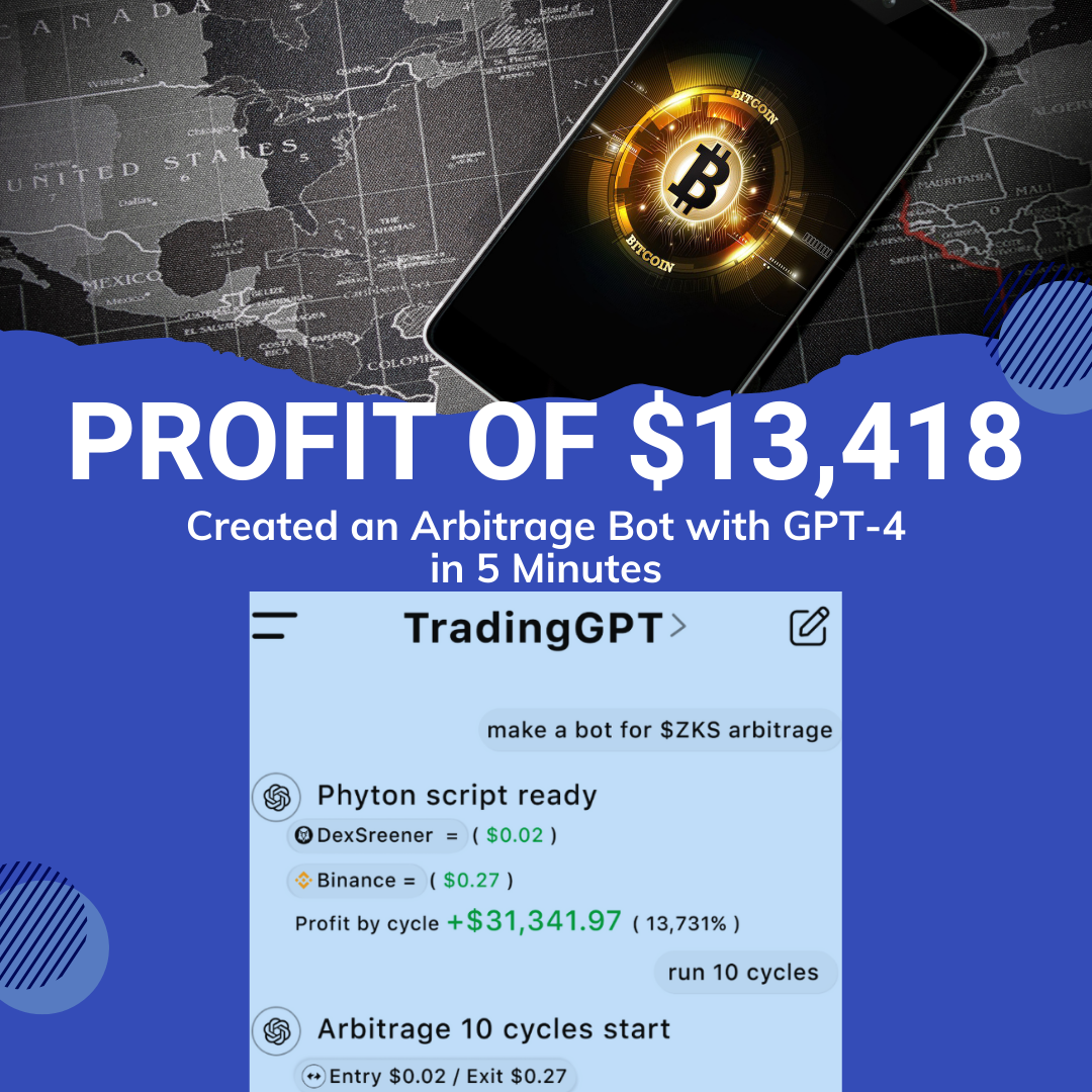 Profit of $13,418 with $ZK: How I Created an Arbitrage Bot with GPT-4 in 5  Minutes | by Carrsos1 | Medium
