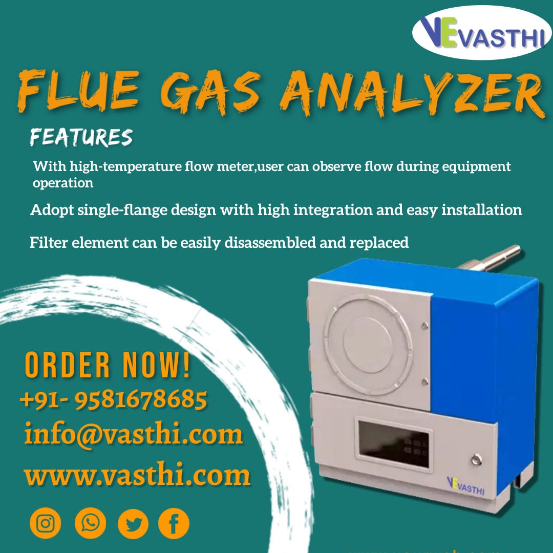 Portable Flue Gas Analyzers manufacturer Vasthi instruments vasthi