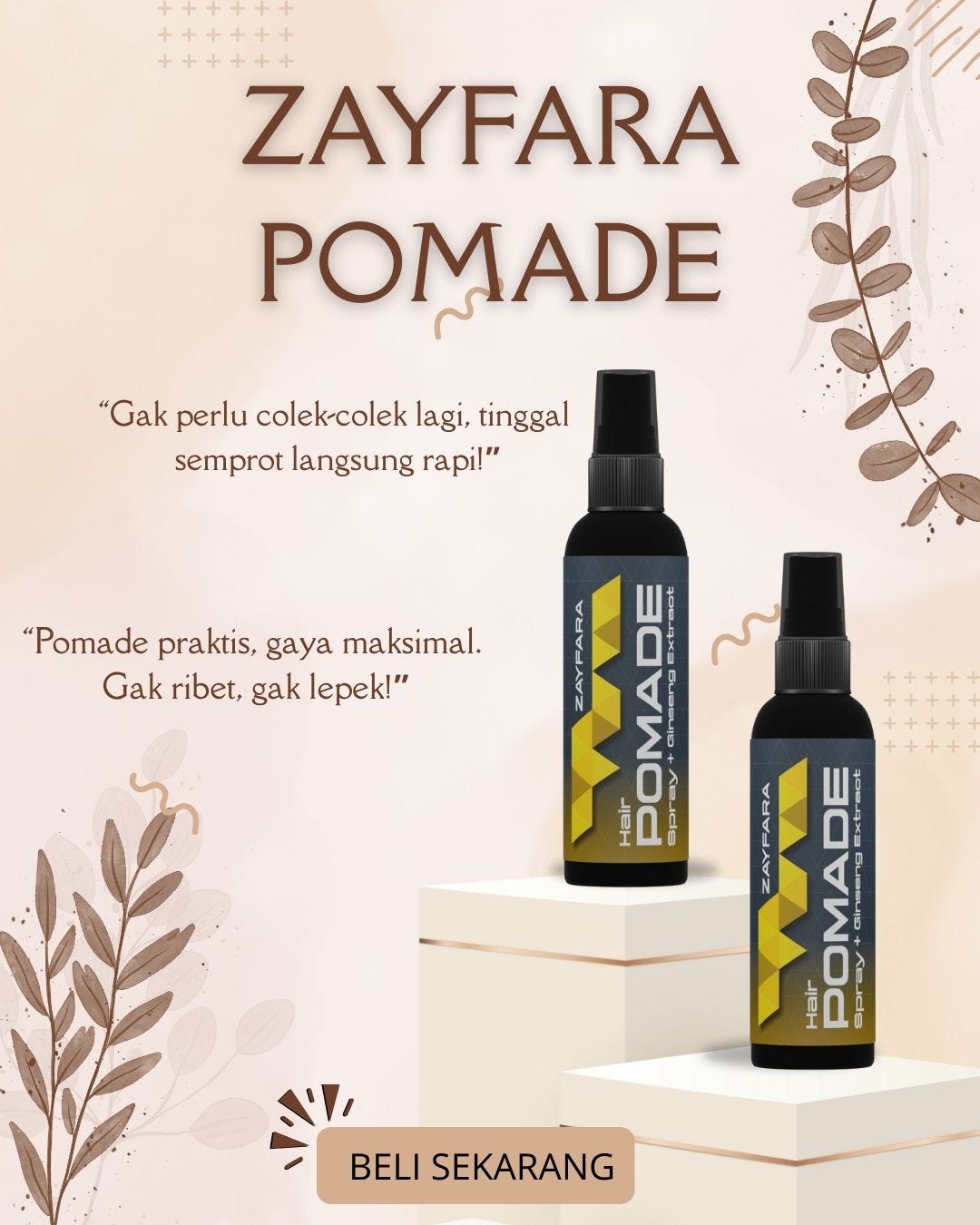 ⚡ ZAYFARA Hair Spray — Praktis Tanpa Lengket