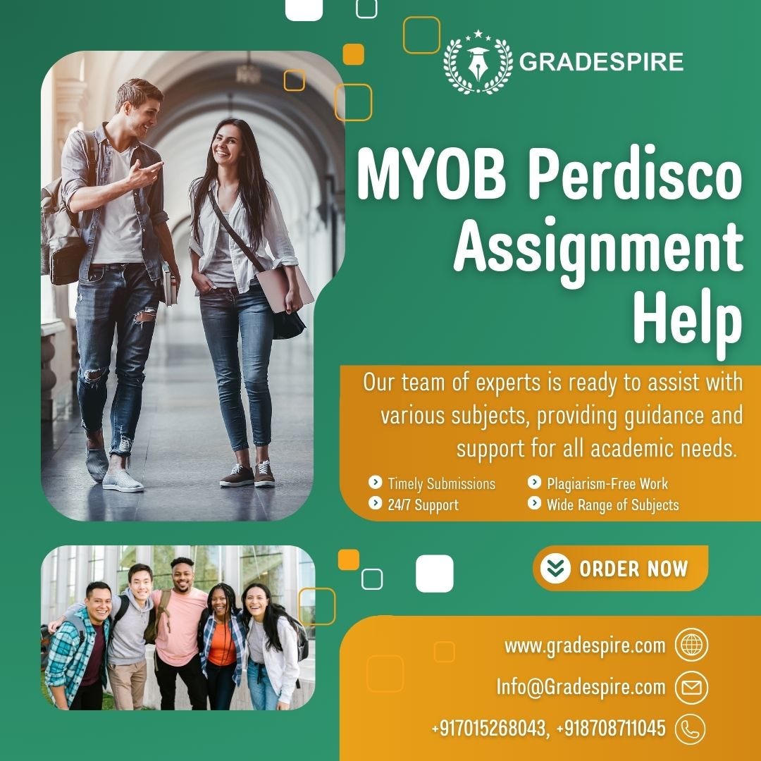 Comprehensive MYOB & Perdisco Assignment Help in Australia, US, and Canada | Gradespire