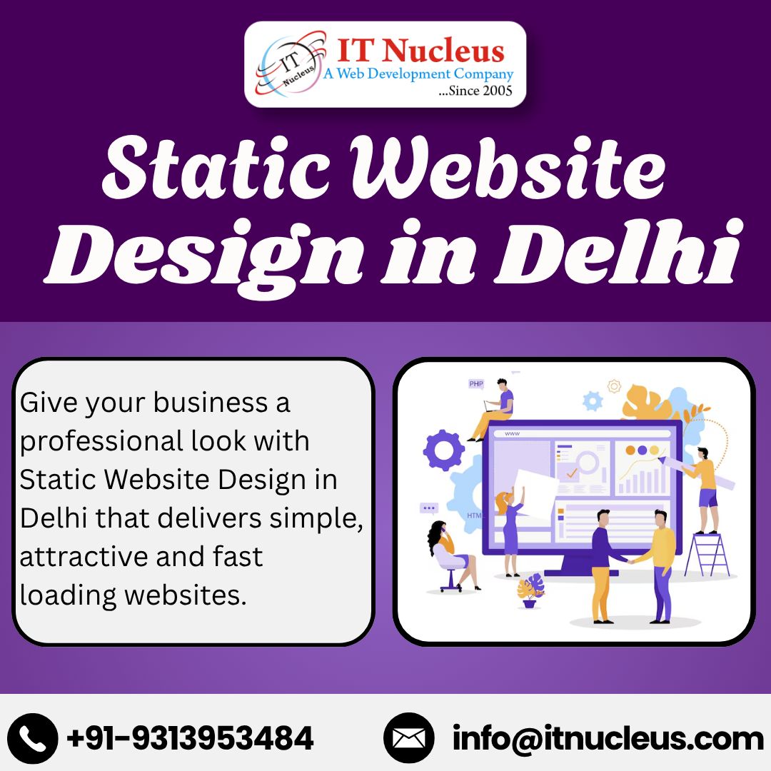 Static Website Design in Delhi