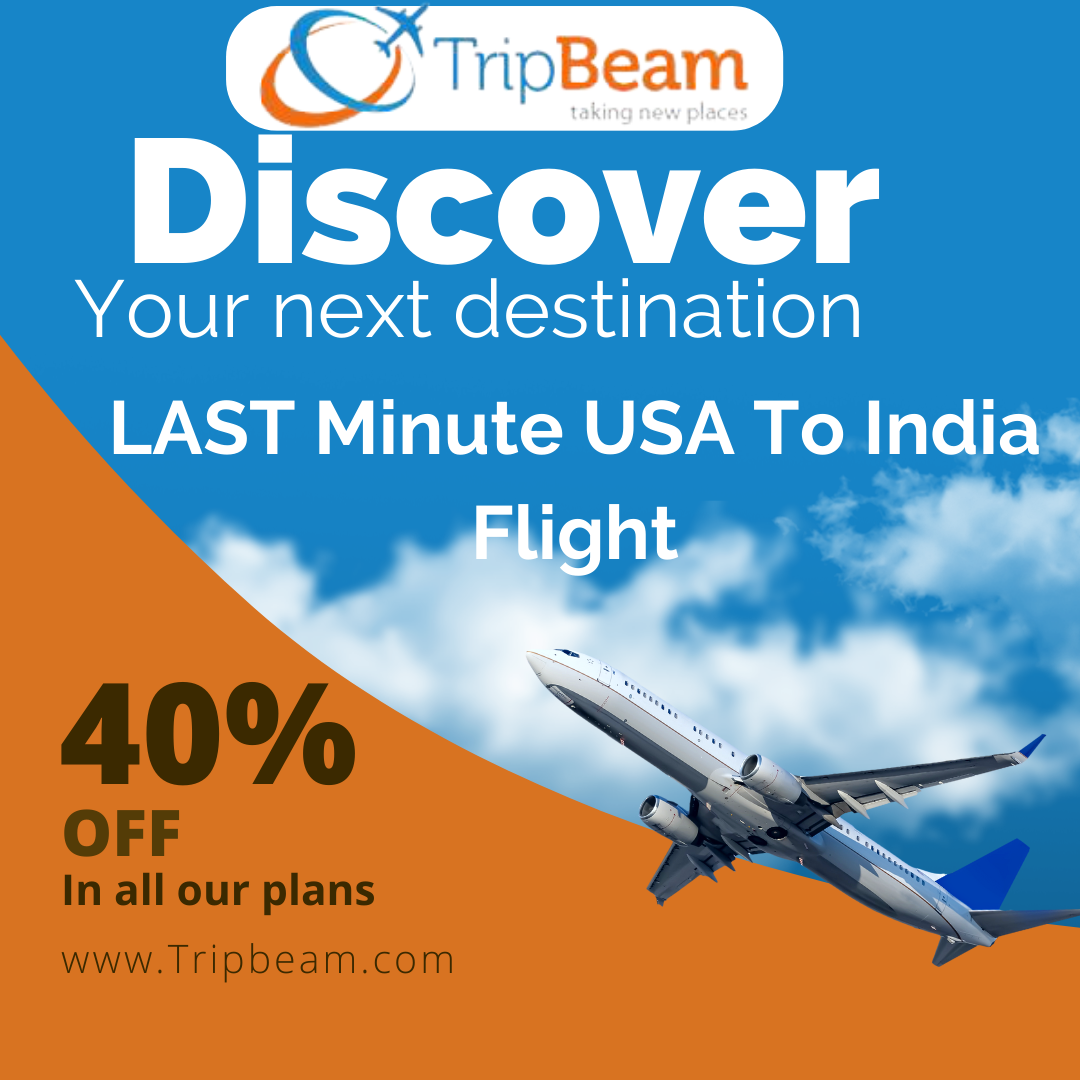 Get Last Minute USA To India Flight Tripbeam Medium