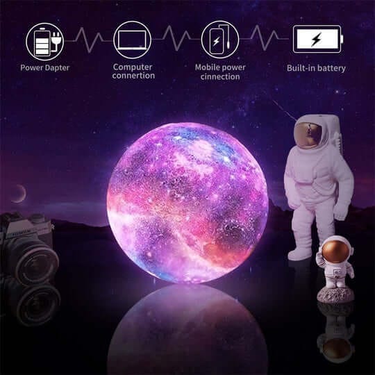 Illuminate Your Home with the Galaxy Moon Light A Magical