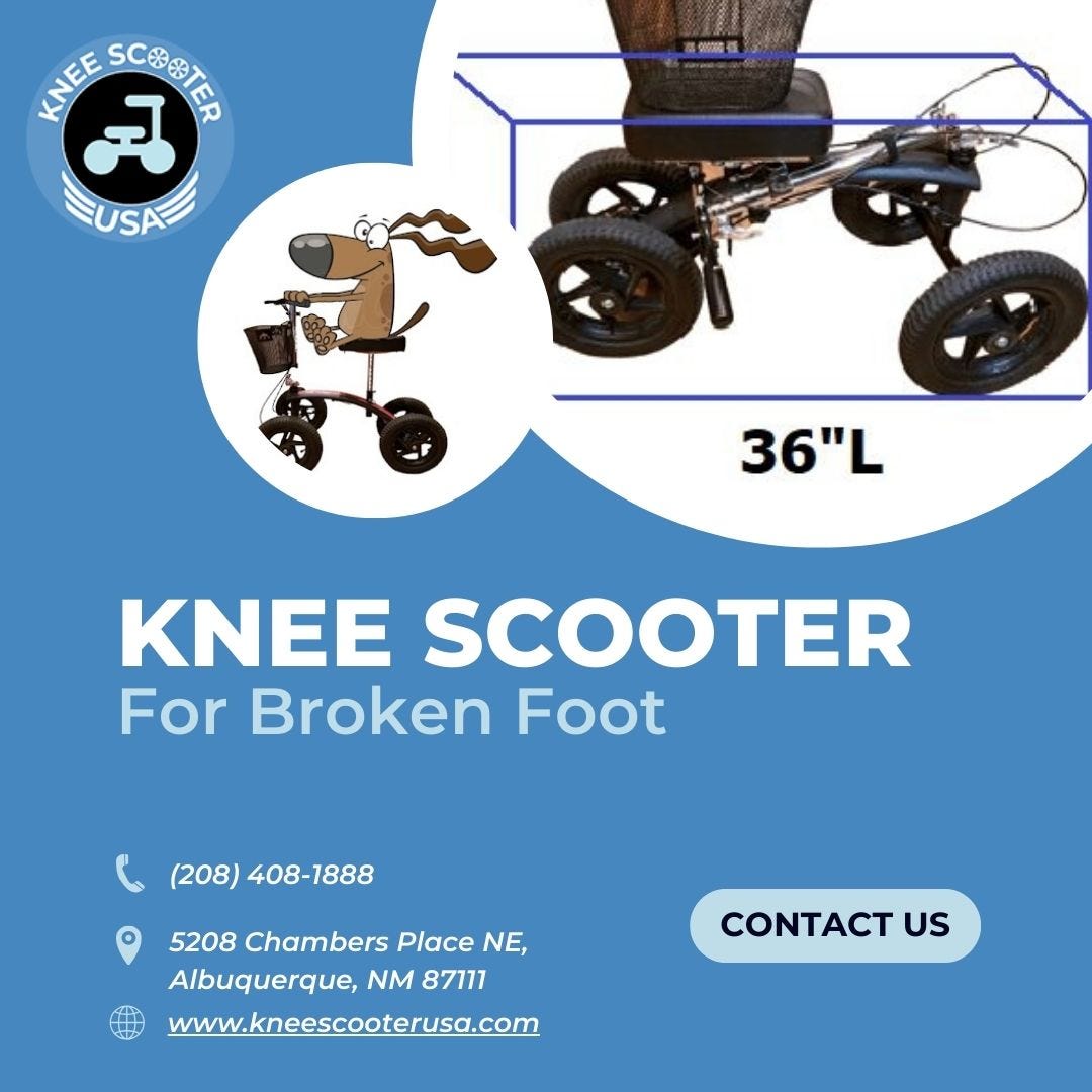 Knee Scooter Rentals for Broken Foot Recovery Knee Scooter USA Medium