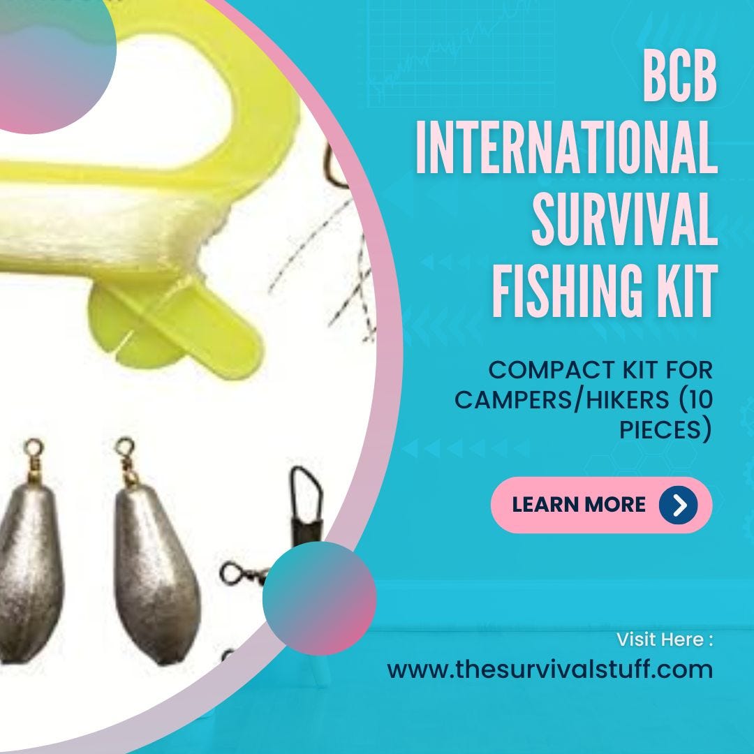 BCB INTERNATIONAL SURVIVAL FISHING KIT - The Survival Stuff - Medium