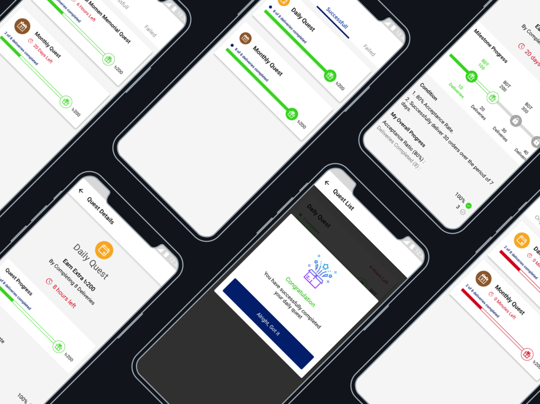 Logistic Rider App: Reward/Quest UI Design | by Suniv Ashraf | Medium