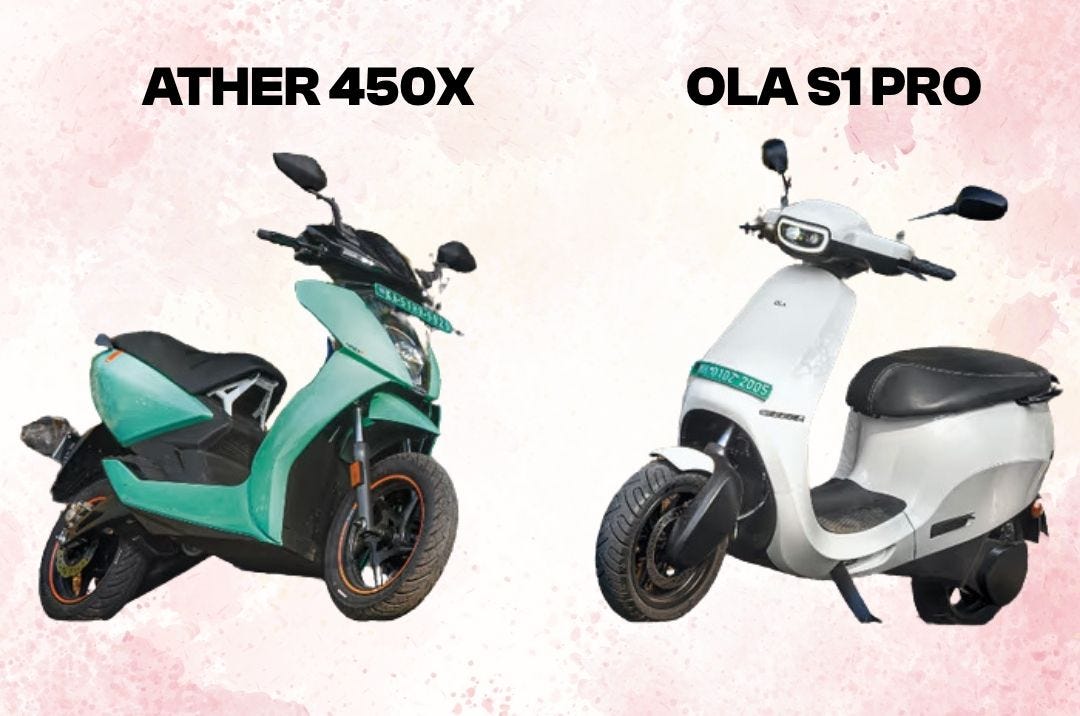 Ola S1 Pro vs Ather 450X: A Head-to-Head Comparison of India’s Top Electric Scooters