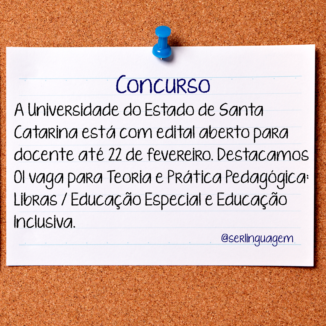 #Concurso | Edital UDESC