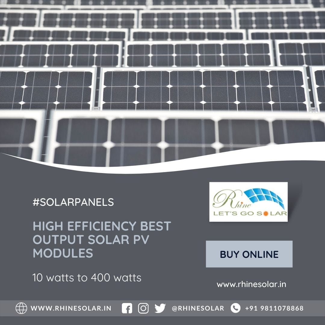 Buy Many Types of Solar Panels Online! | by Rhine Solar | Medium