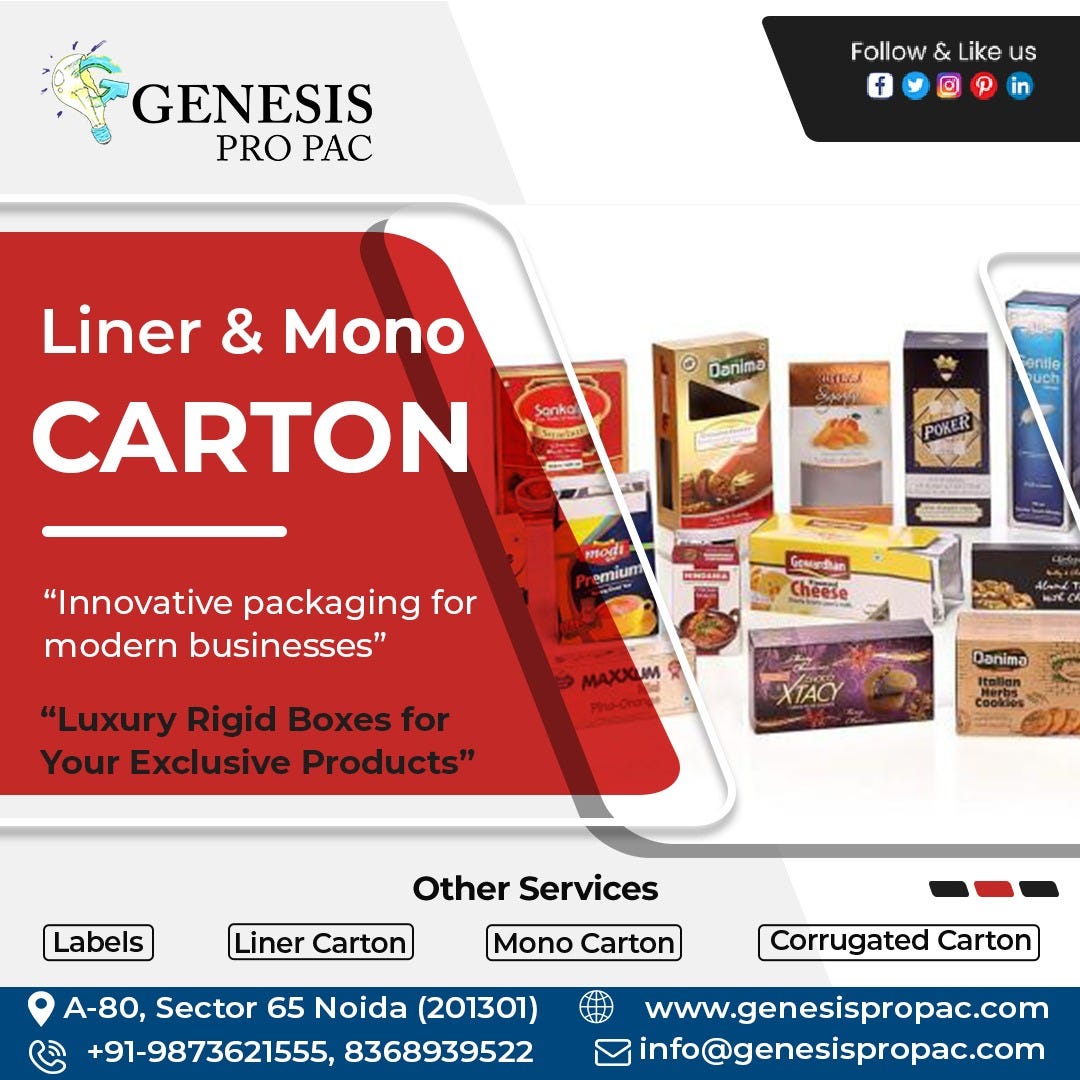 Where Can You Find the Best Liner & Mono Carton Manufacturers in Noida
