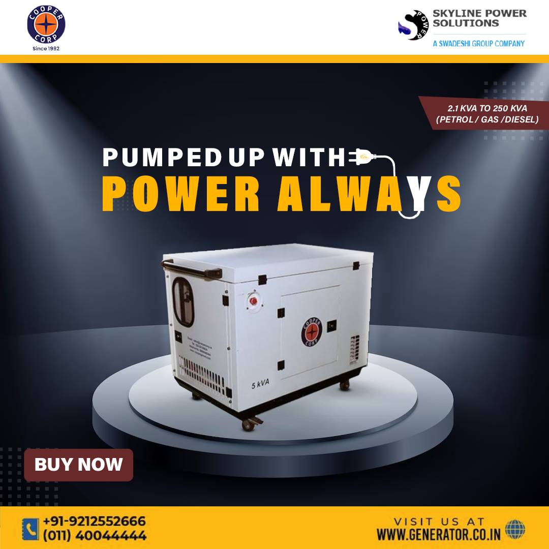Portable generator in India Skylinepower Medium