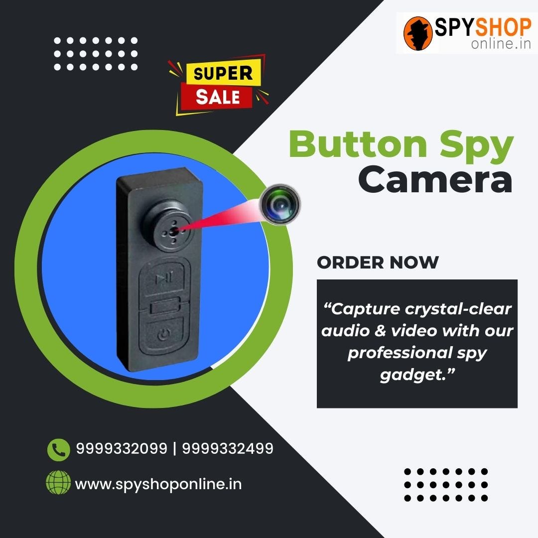 Which Is the Best Spy Camera Manufacturer in Delhi? by Spy Shop