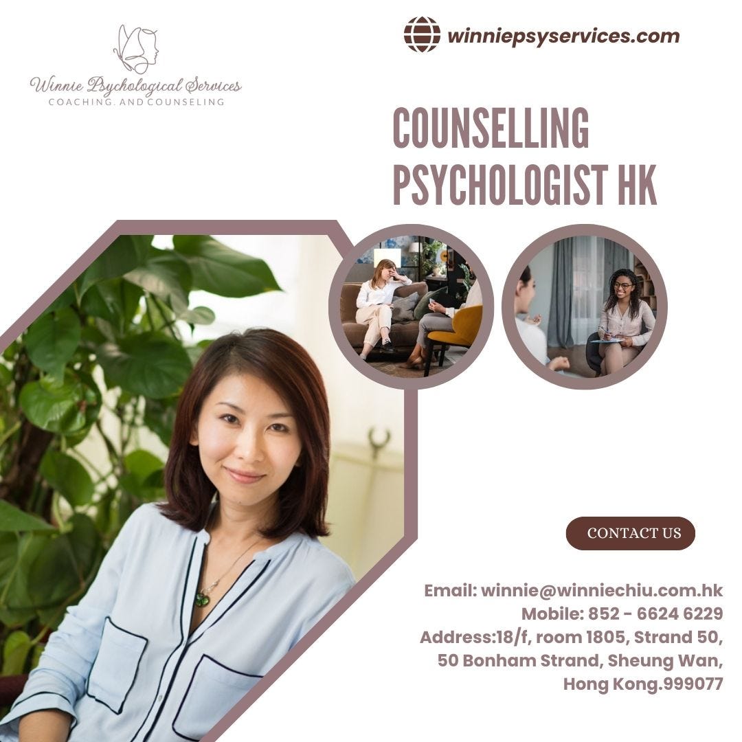 Embracing Growth and Wellbeing The Role of Counseling Psychologists in Hong Kong by
