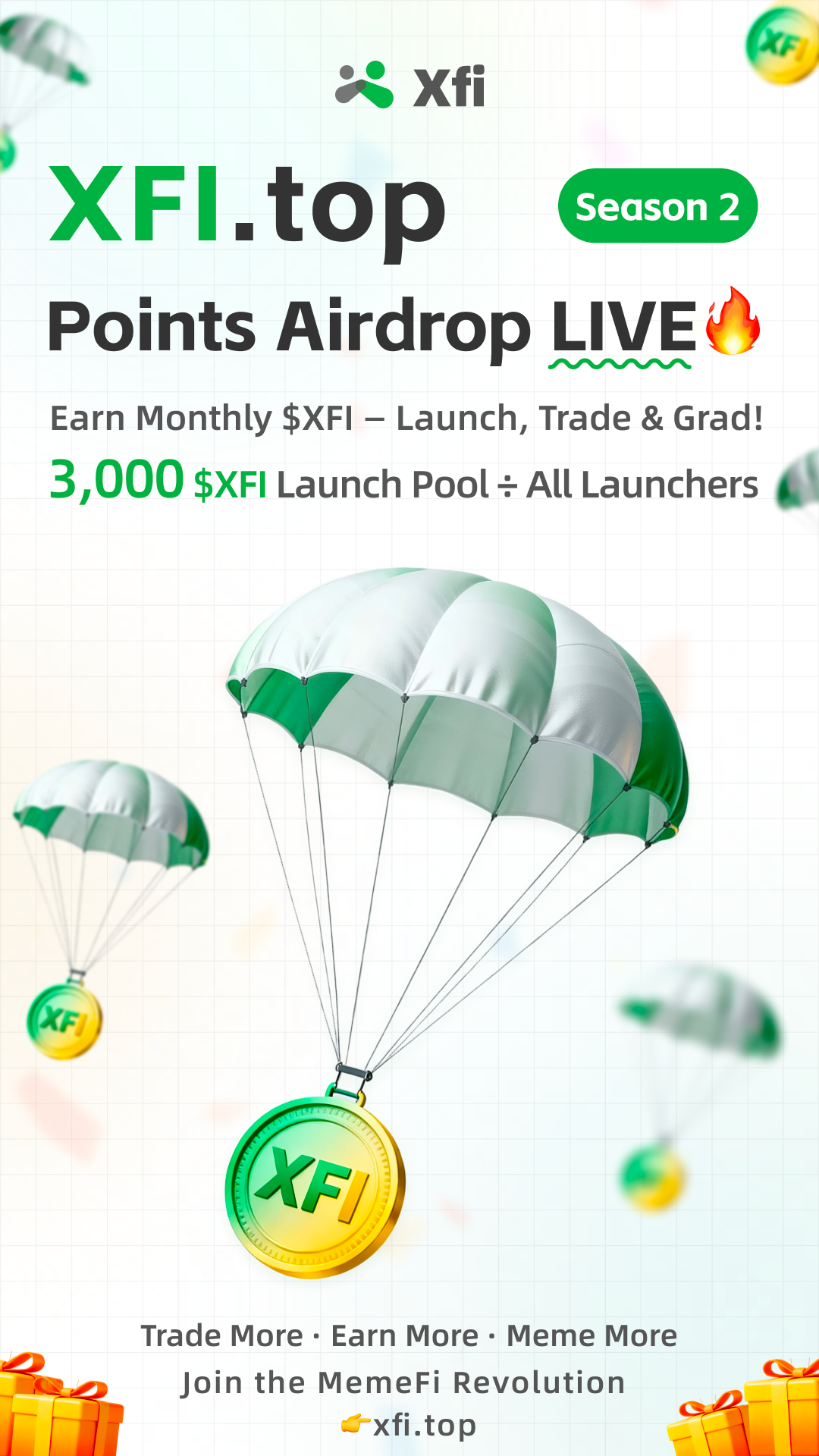 XFI.top Season 2 Points Airdrop Campaign Officially Launches!