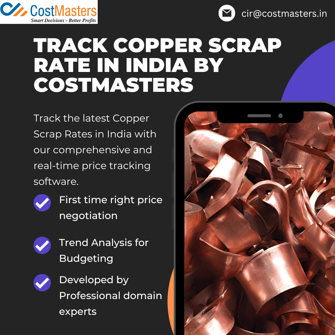 Track Copper Scrap Rate in India by CostMasters Cost masters Medium
