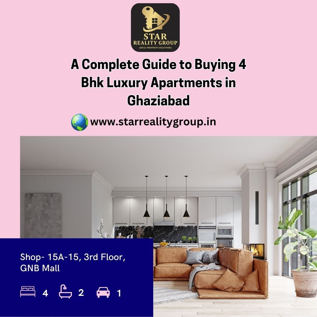 A Complete Guide to Buying 4 BHK Luxury Apartments in Ghaziabad