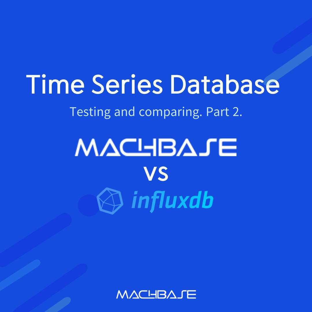 Time series database performance comparison: Machbase vs. InfluxDB 