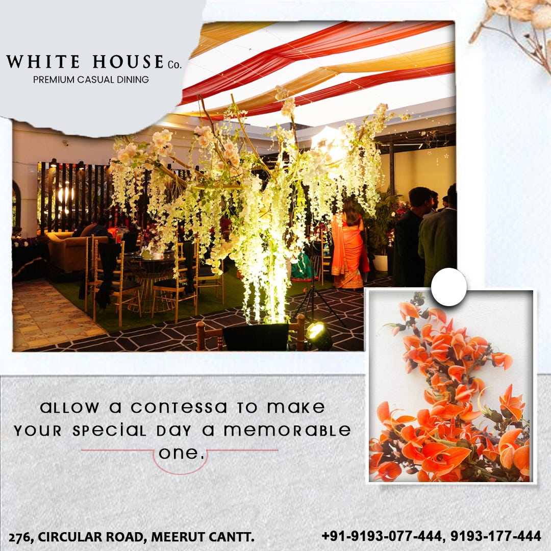Discover the Outdoor Dining Experience at The White House Co.: Meerut’s ...