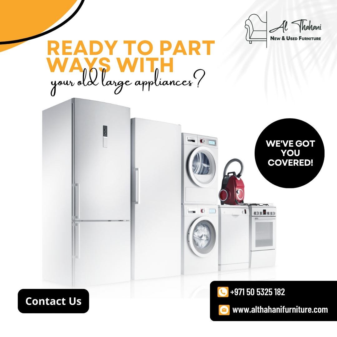 Ready to Part Ways with your old large Appliances? Jennifer Farley