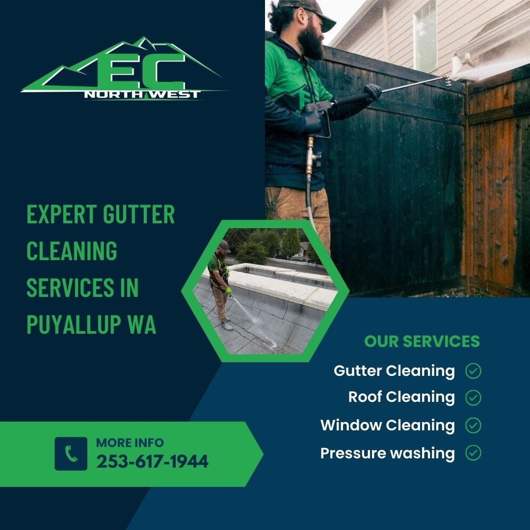 Expert Gutter Cleaning Services in Puyallup, WA Eco Clean Northwest