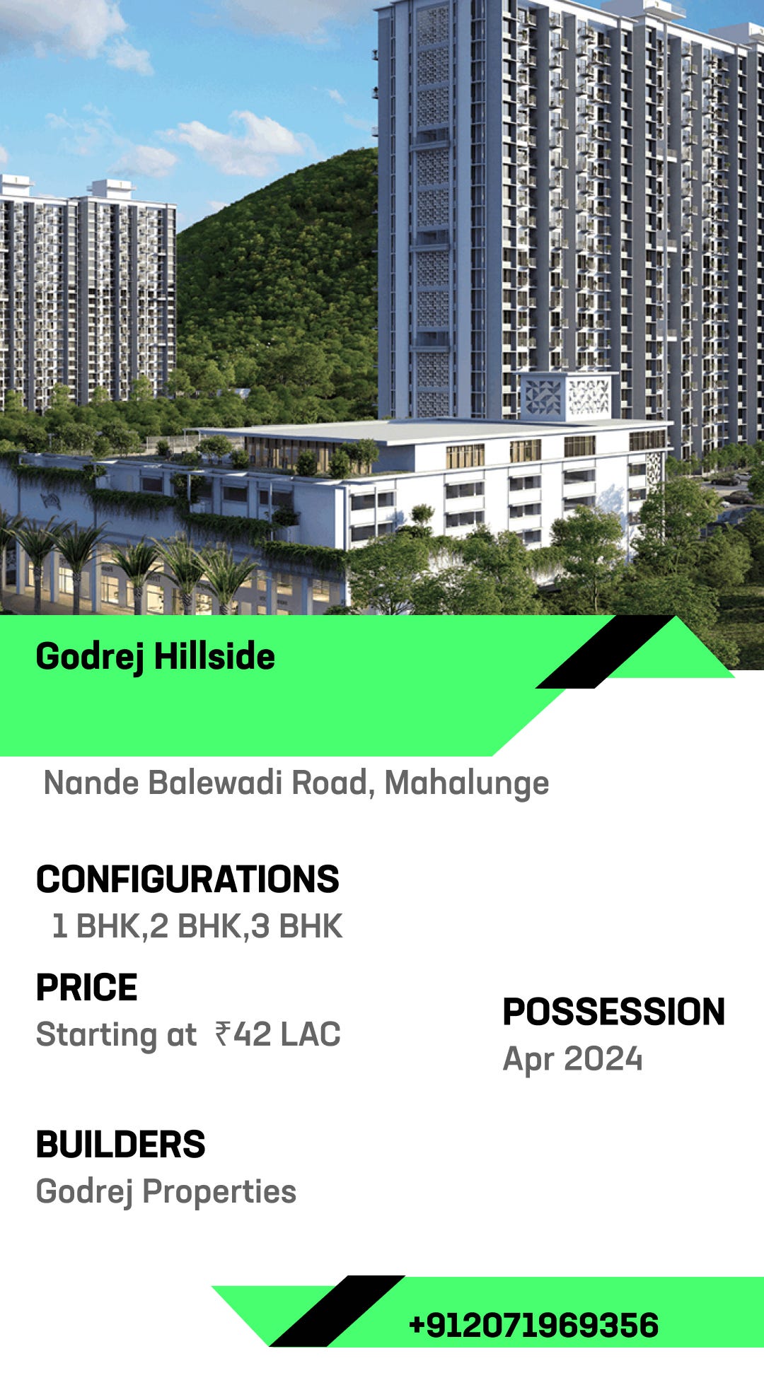 Godrej Hillside — 1,2&3 BHK Homes in Pune Dwello sai patil Medium