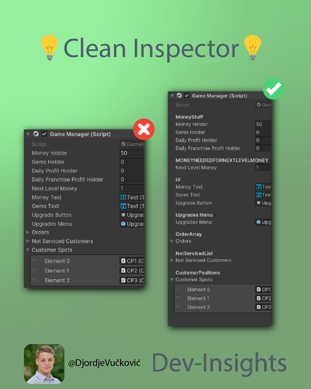 🛠️ Unity Inspector Organization Tip | by Djordje Vuckovic | Medium