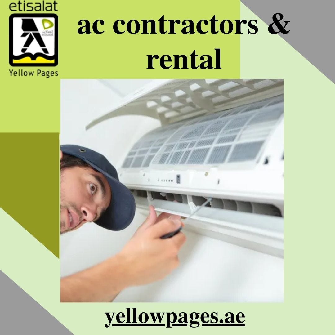 List of Air Conditioning Contractors & Rental in UAE Saabir malik