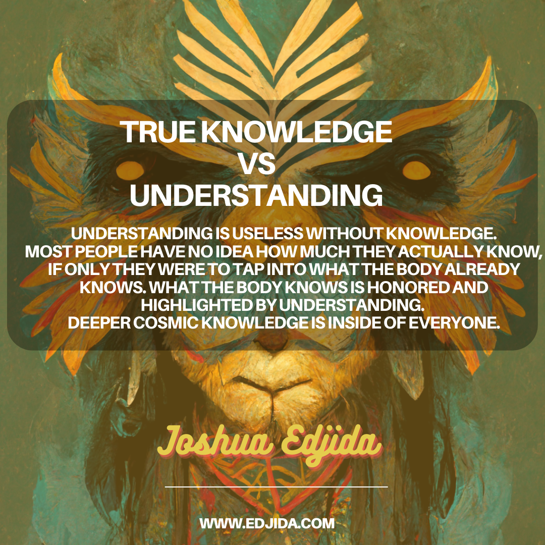 UNDERSTANDING VS KNOWLEDGE. Understanding and knowledge are vastly ...