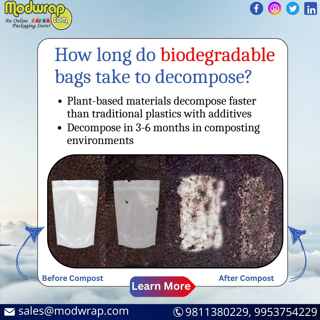 How Long Do Biodegradable Bags Take to by shivam modwrap