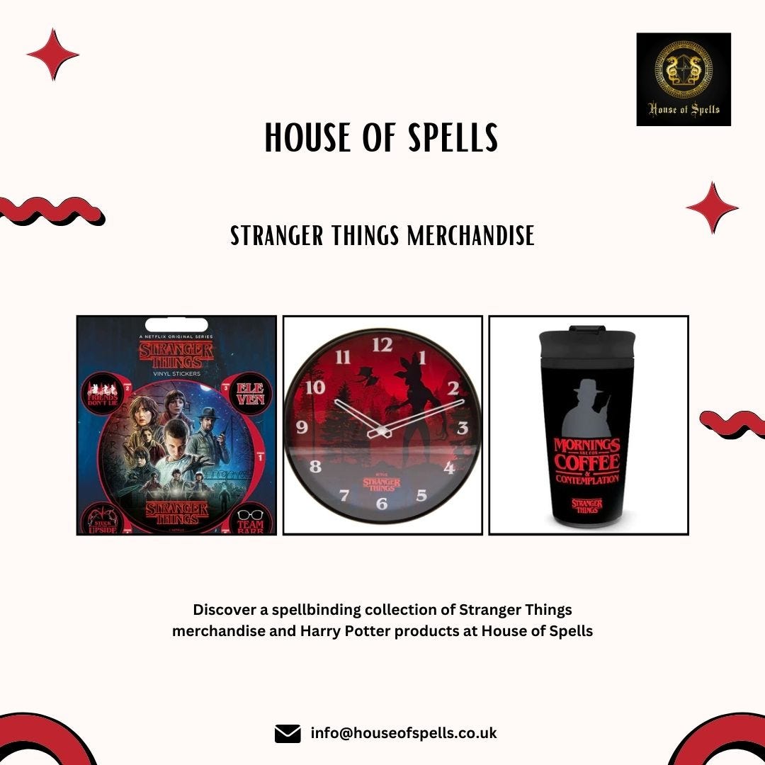 Stranger Things Merchandise  House of Spells - Houseofspells - Medium
