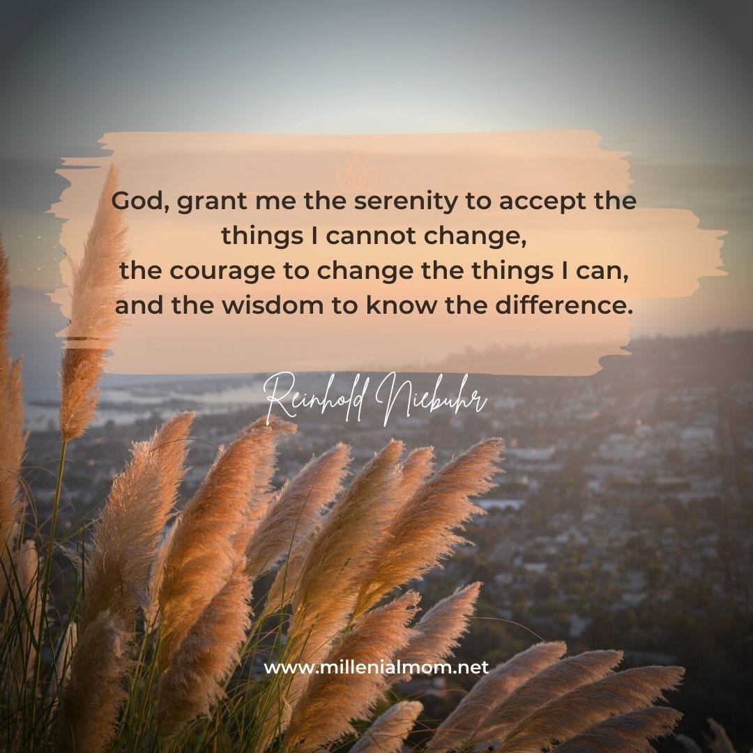The Serenity Prayer. I hope that this prayer can help you… | by