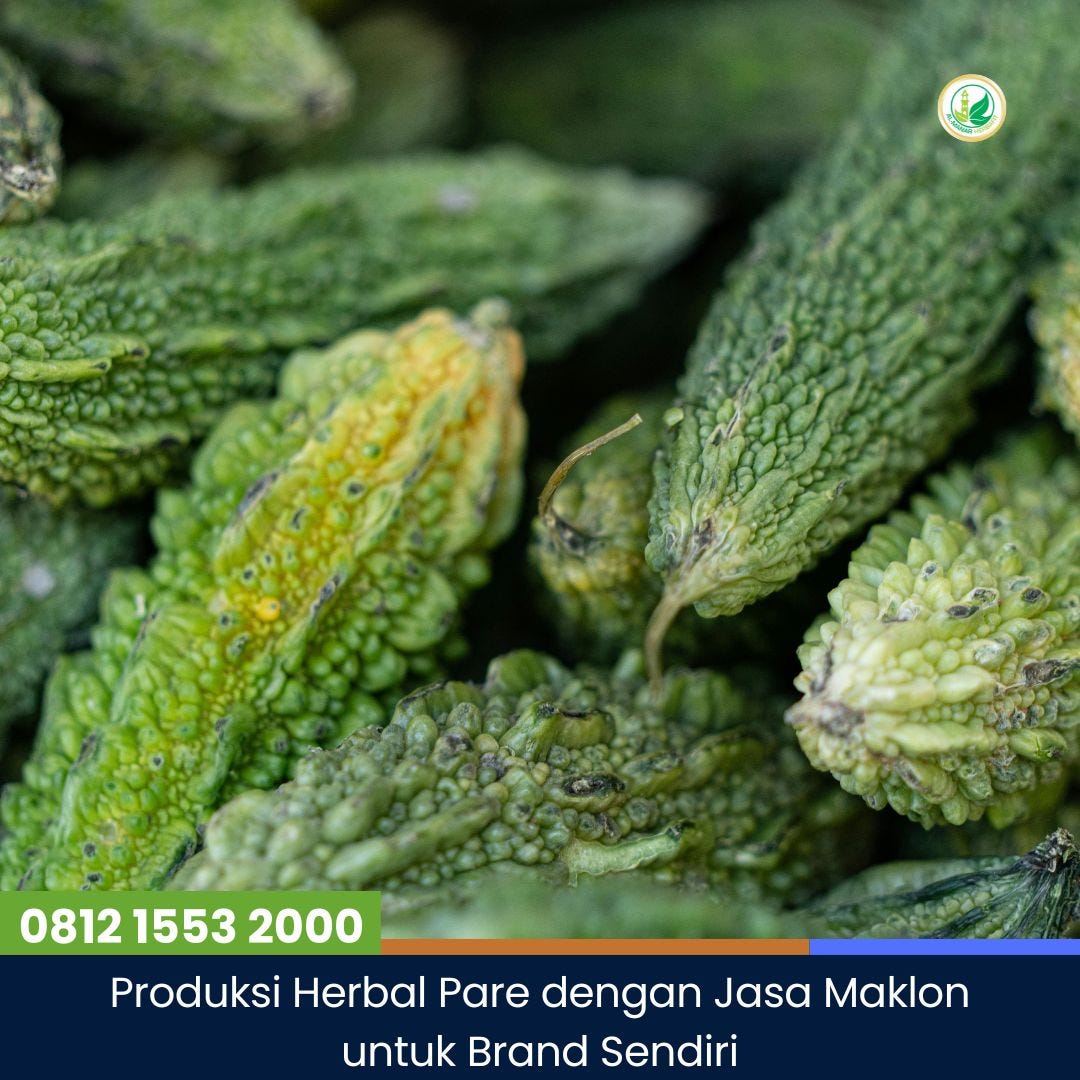 Produksi Herbal Pare dengan Jasa Maklon untuk Brand Sendiri