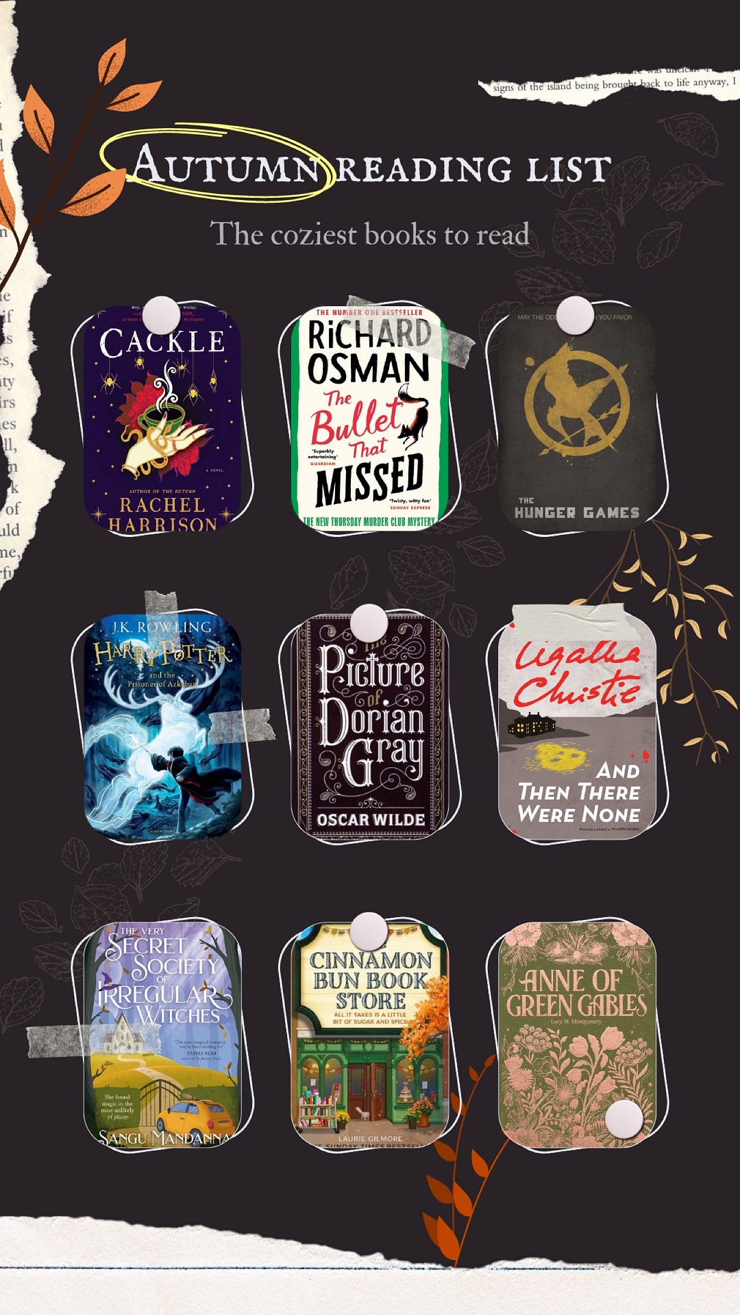 Autumn reading list. The coziest reads for this fall. | by Khyati ...