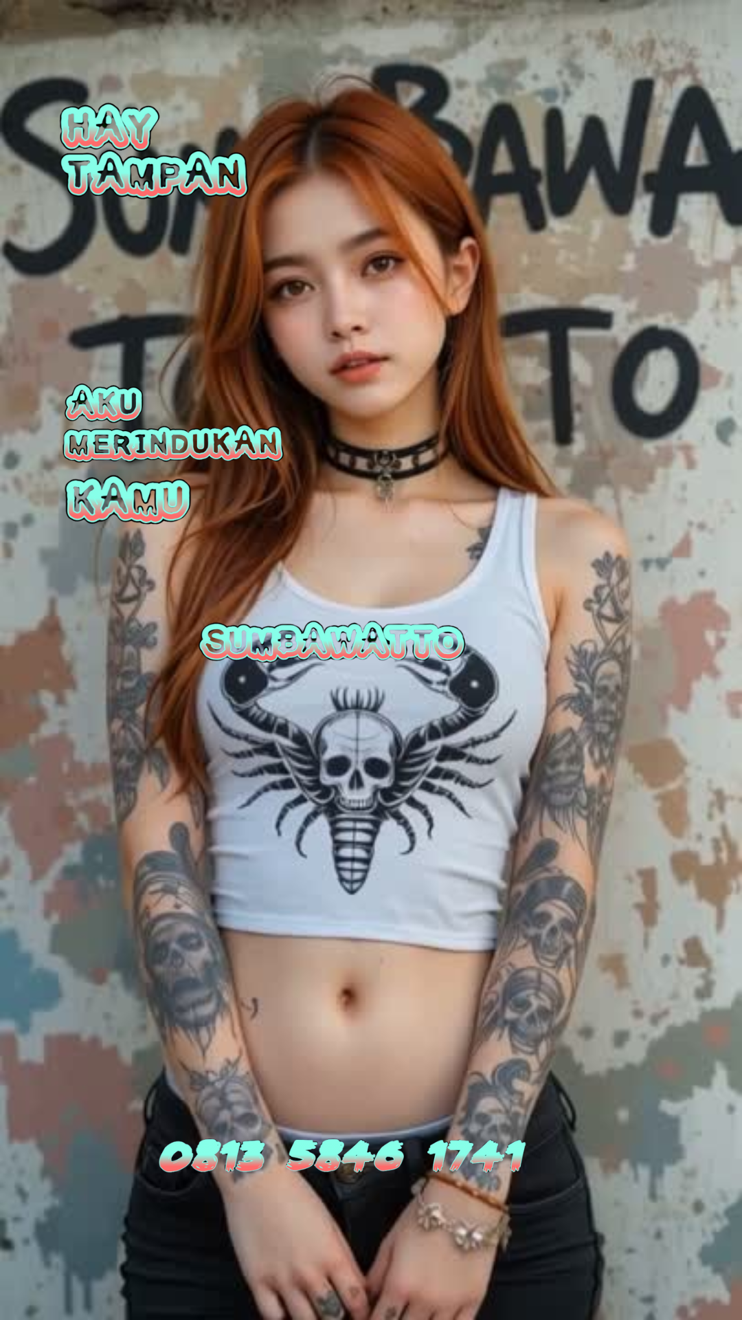 Gadis cantik bertatto Sumbawatto