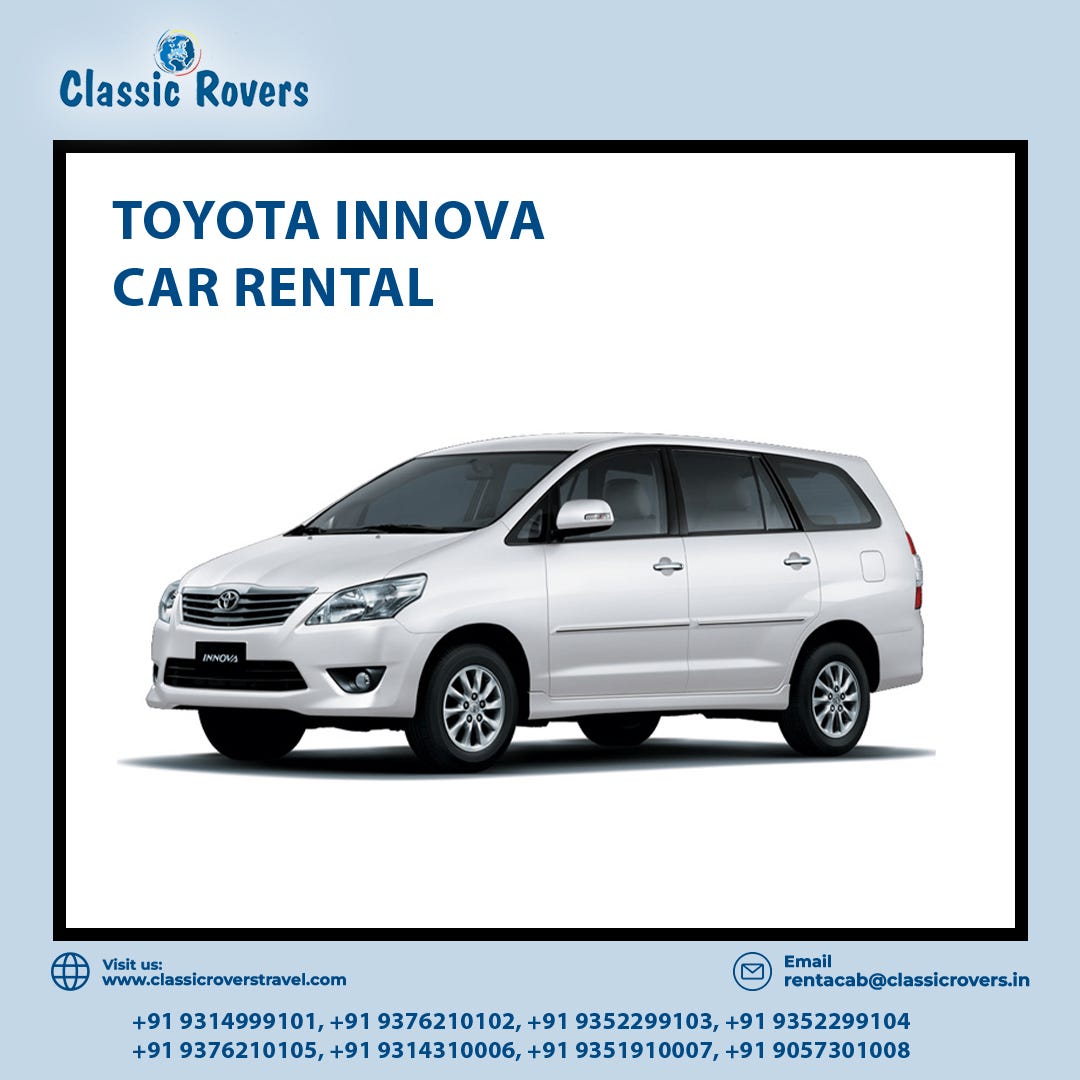 Innova Rental Jaipur Classic Rovers Travel Medium