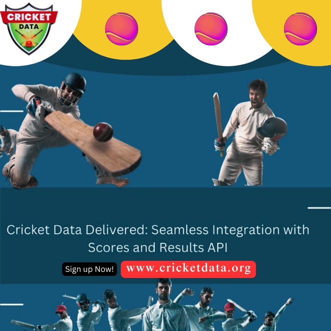 Integrate the cricket data api for your website. Cricket Data API