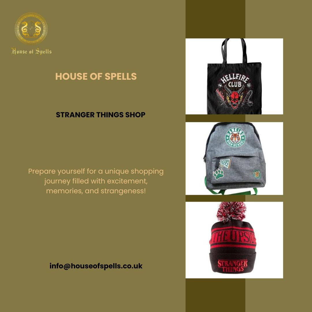 Stranger Things Merchandise  House of Spells - Houseofspells - Medium