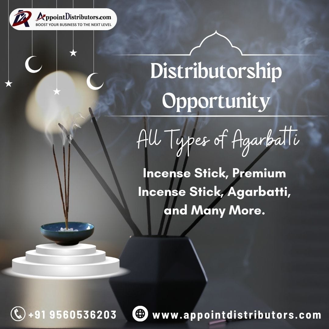 Looking for Incense Sticks Distributorship in India Vishal Mishra