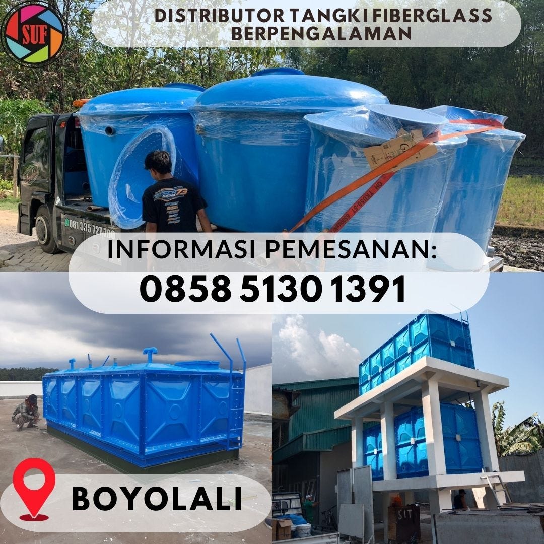HP/WA 0858–5130–1391 — Sudah Saatnya Gunakan Tangki Fiberglass di Boyolali, Pesan Langsung dari Pabrik