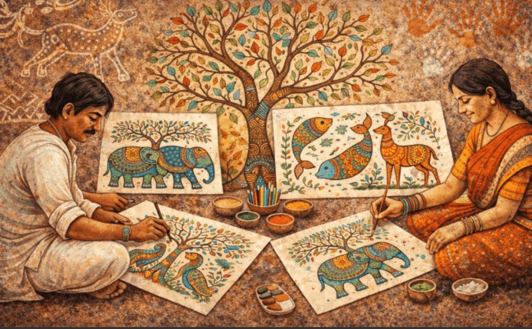 How Warli and Gond Art Reaches Global Markets