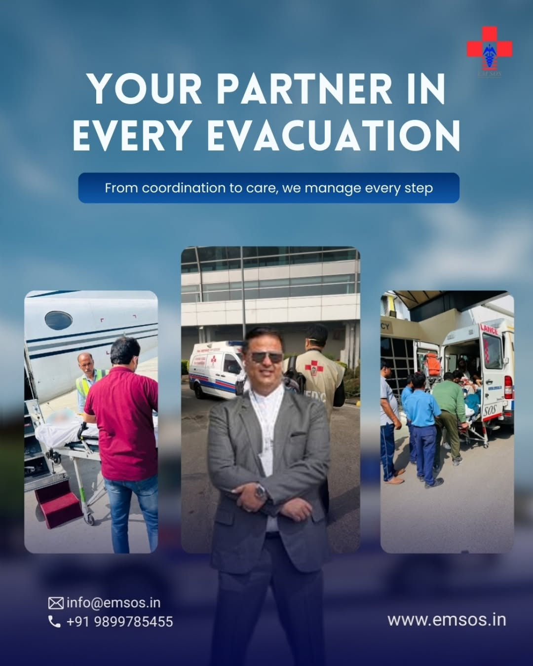 Air Ambulance Service in Guwahati — Fast, Reliable & Life-Saving Medical Transport by EMSOS