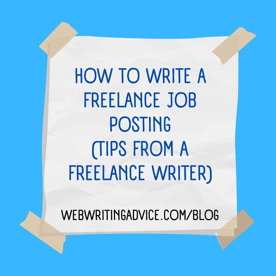 How to Write a Freelance Job Posting (Tips from a Freelance Writer 