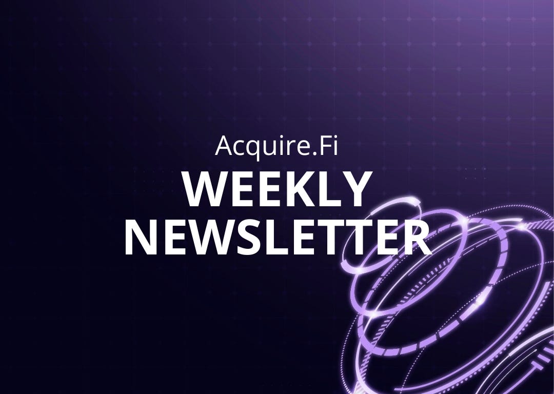 The Acquire.Fi Weekly — March 25